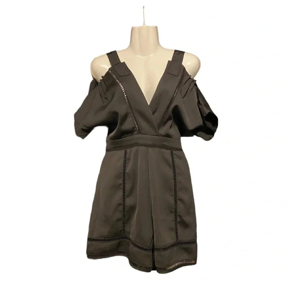 Anthropologie Mare Mare Womens Badia Cold-Shoulder Romper Jumpsuit - Picture 2 of 12